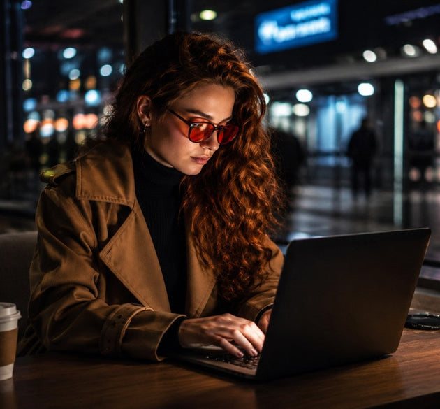 Light Red vs Dark Red Lens Glasses: Which Is Better for Evening Screen Time?