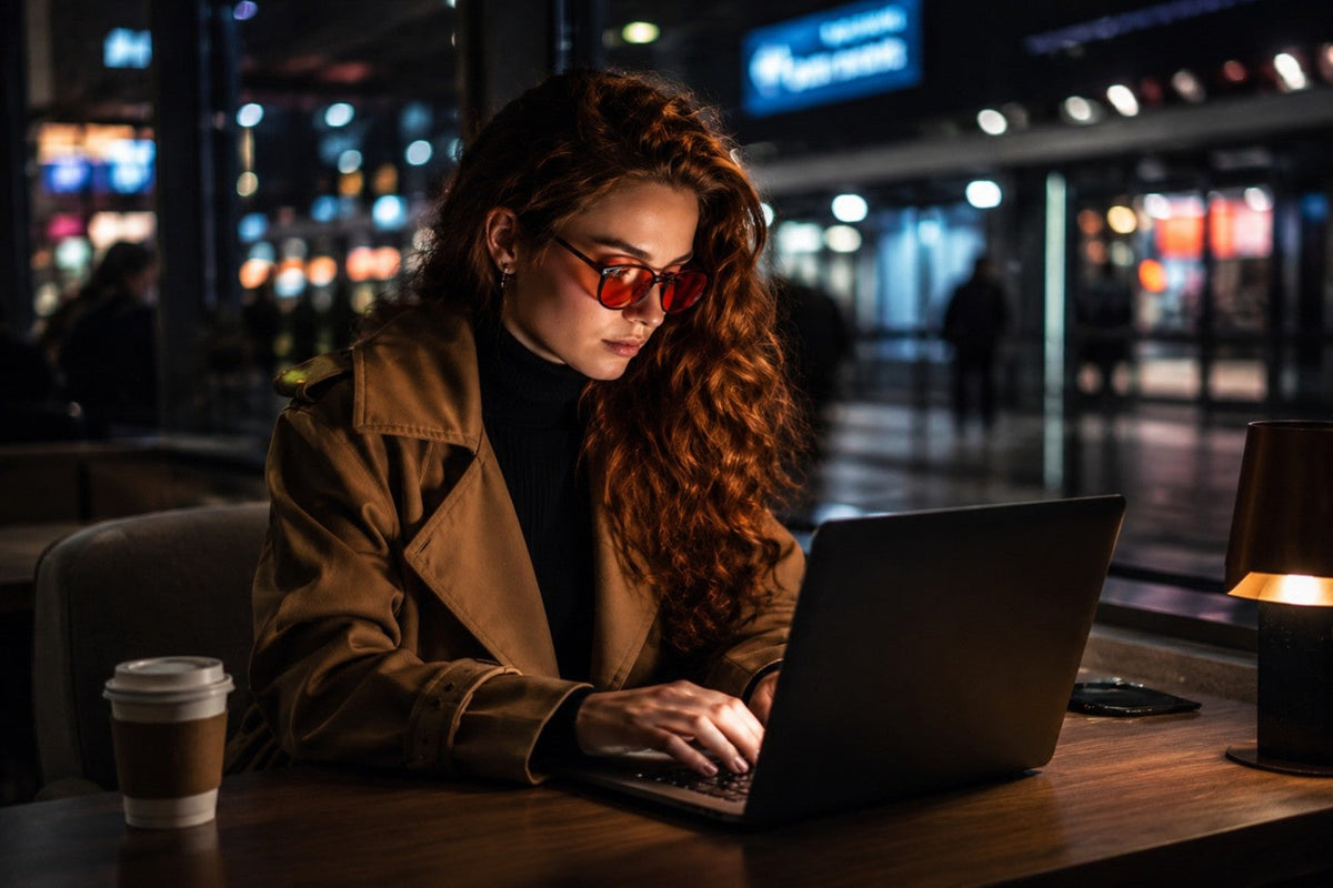 Light Red vs Dark Red Lens Glasses: Which Is Better for Evening Screen Time?