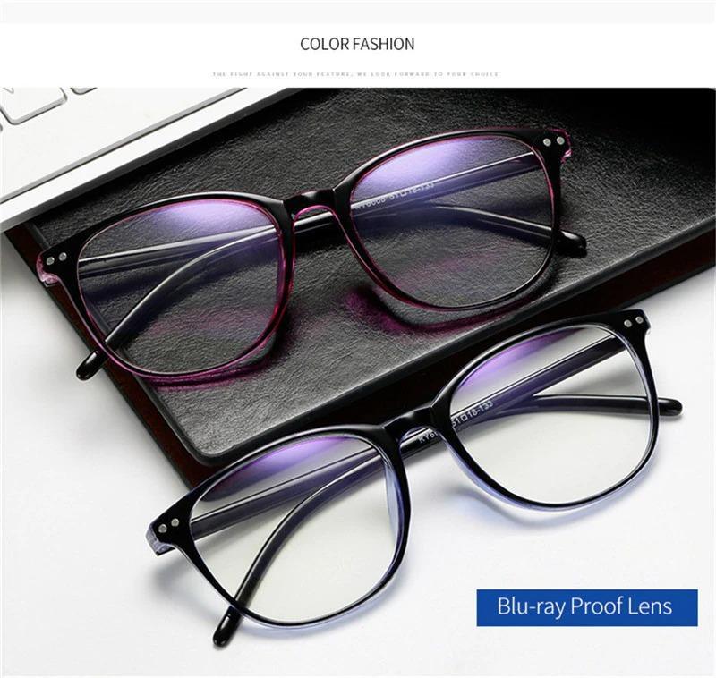 Anti Blue Light Computer Reading Glasses – Round for Men & Women