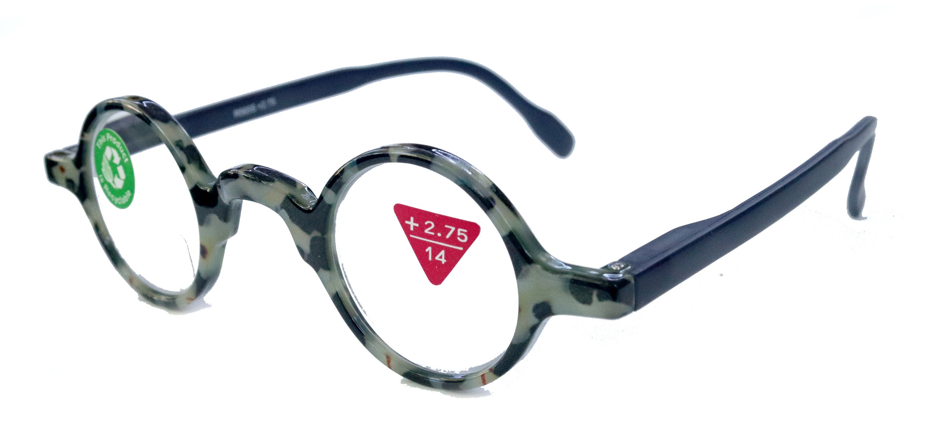 Picasso Premium Reading Glasses – Tortoise Black Round Circle