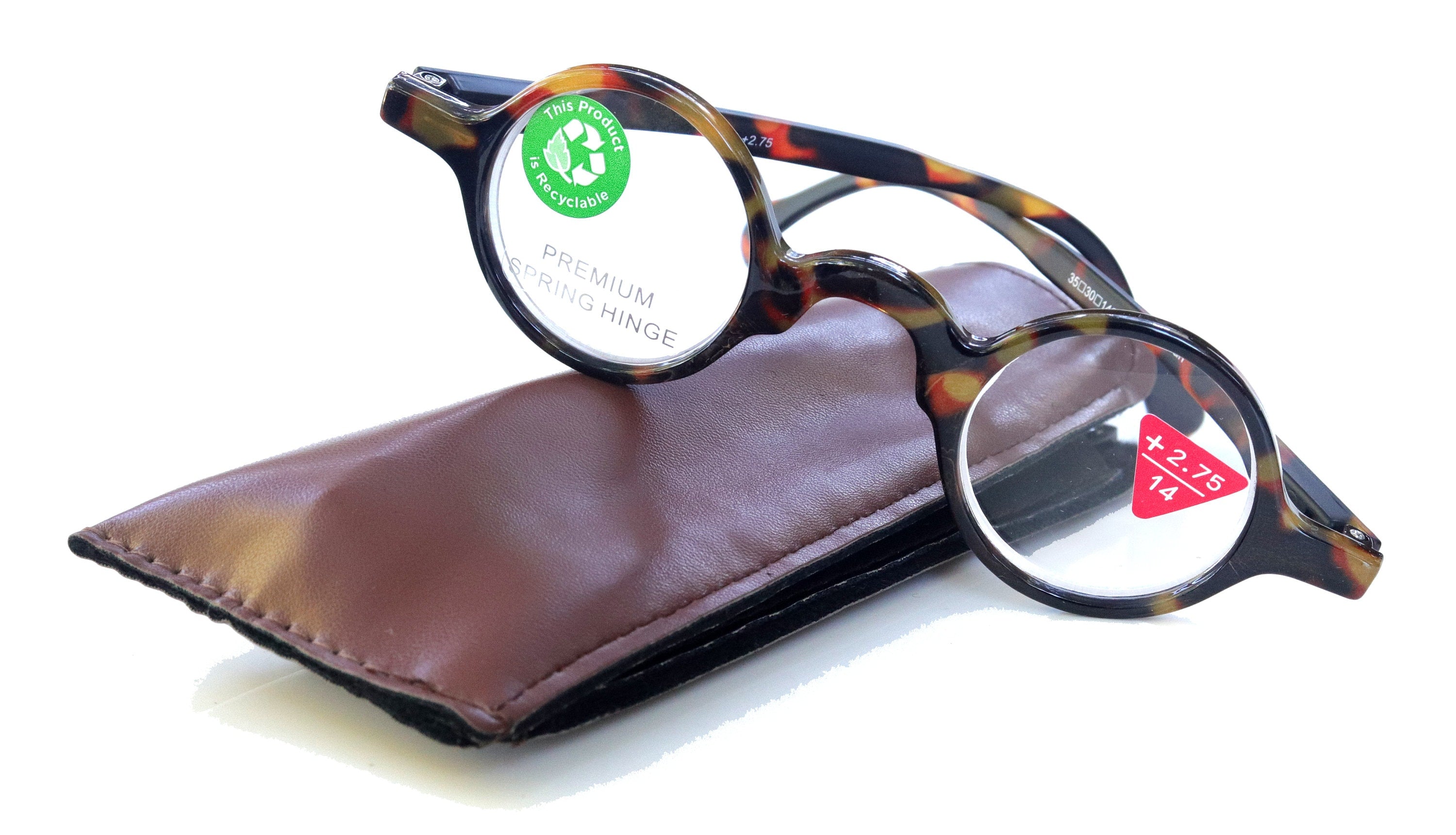 Picasso Premium Reading Glasses – Tortoise Brown Round Circle
