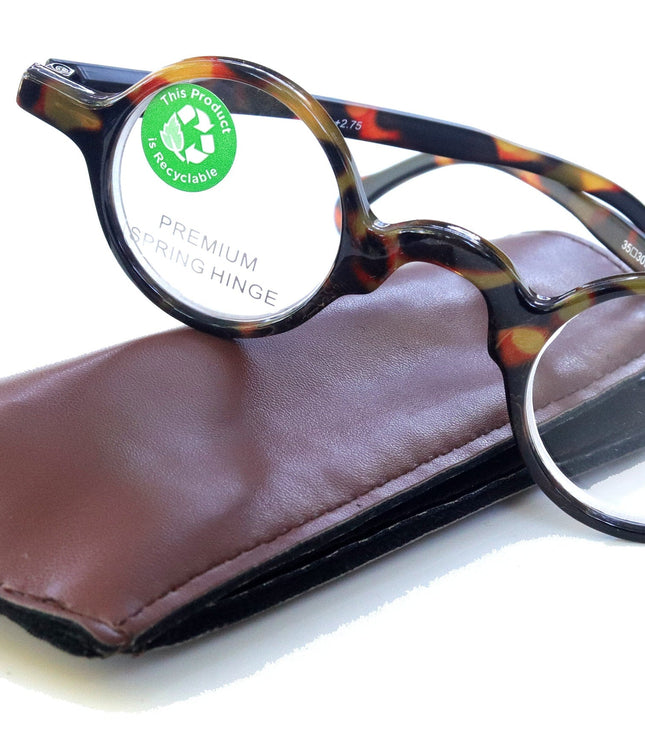 Picasso Premium Reading Glasses – Tortoise Brown Round Circle