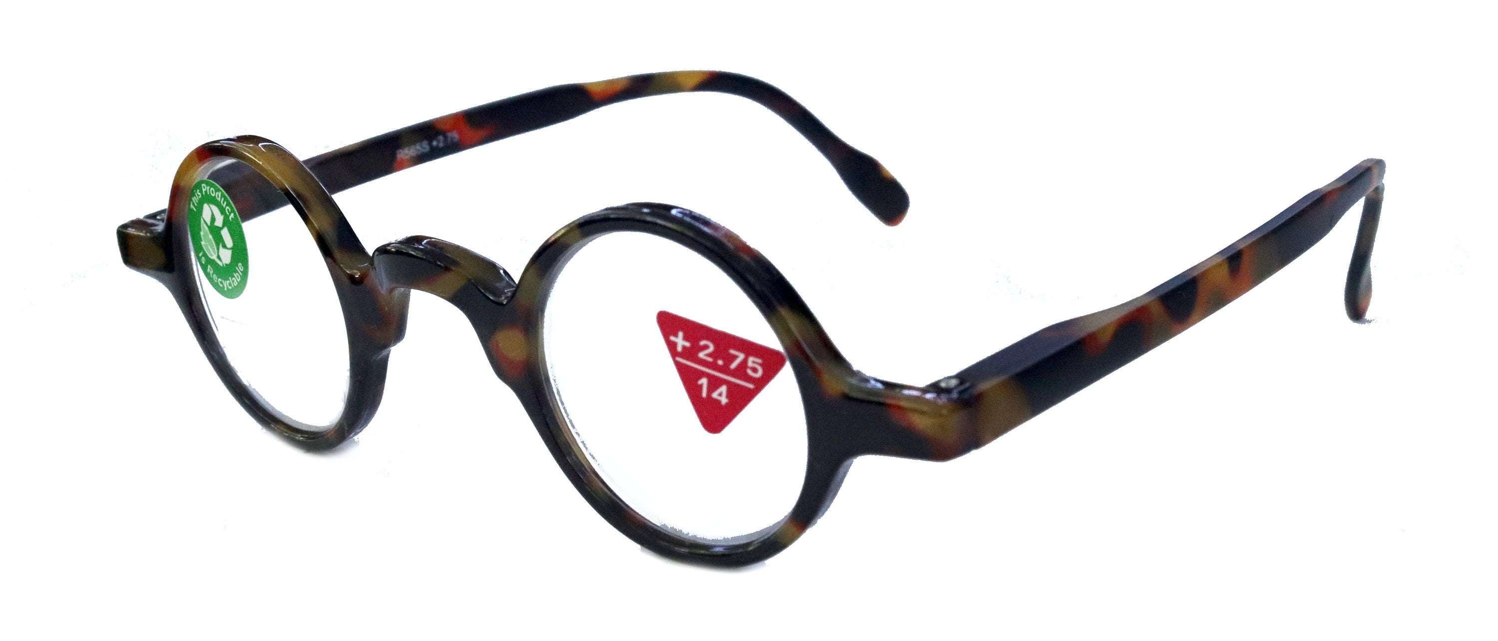 Picasso Premium Reading Glasses – Tortoise Brown Round Circle