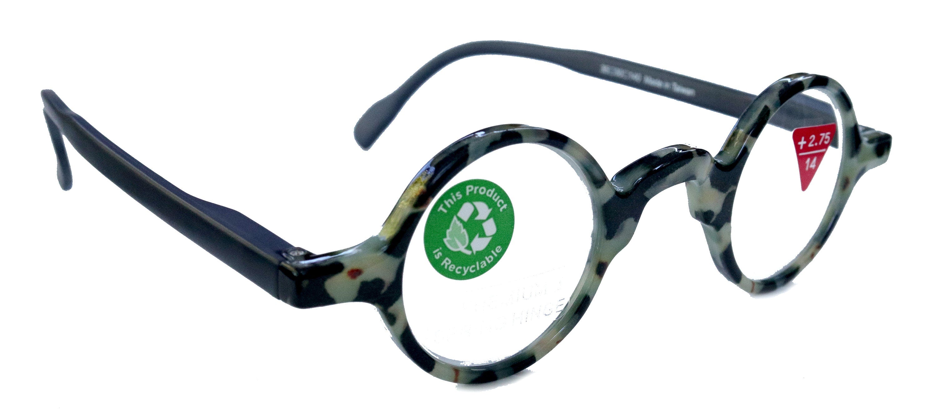 Picasso Premium Reading Glasses – Tortoise Black Round Circle