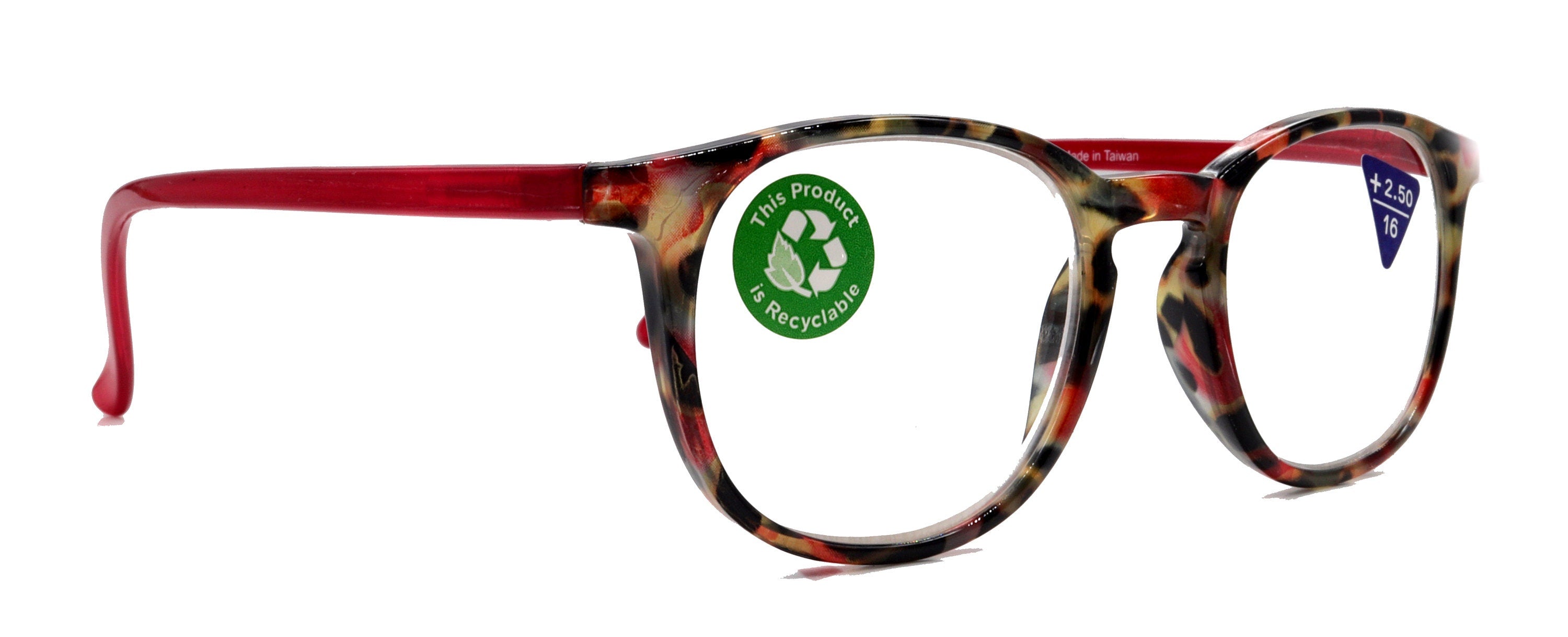 Ella Premium Reading Glasses in Red-Brown Tortoiseshell
