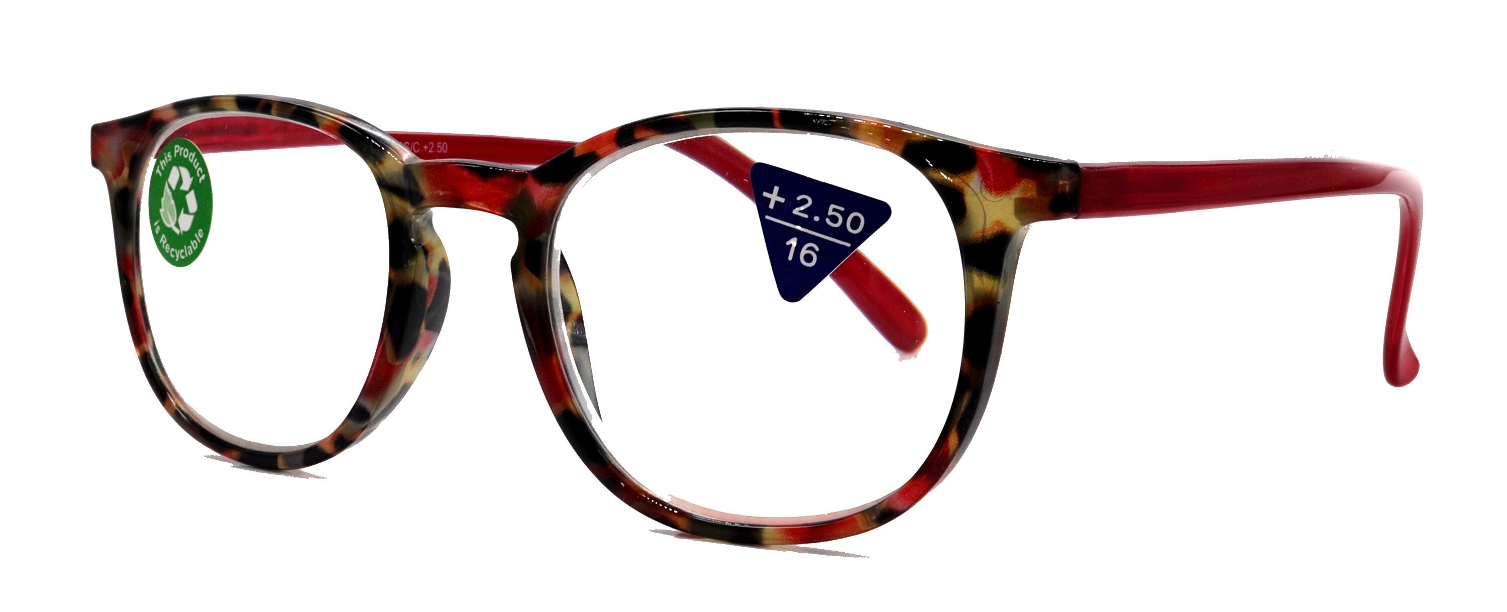 Ella Premium Reading Glasses in Red-Brown Tortoiseshell