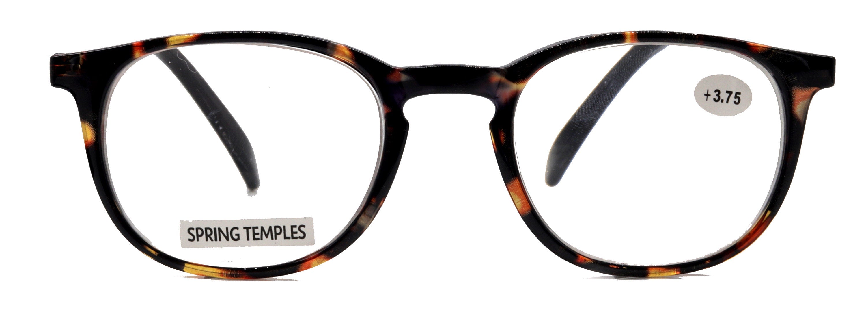 Ella Premium Reading Glasses - Black-Brown Tortoiseshell