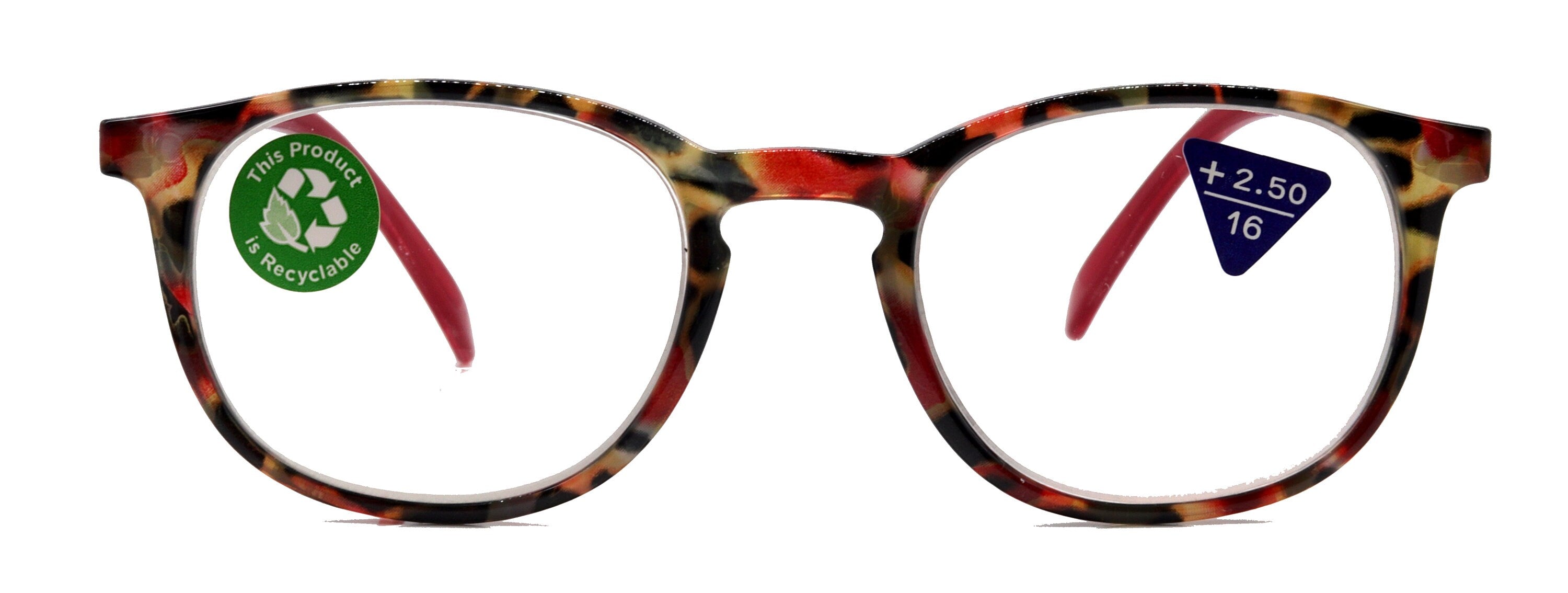 Ella Premium Reading Glasses in Red-Brown Tortoiseshell