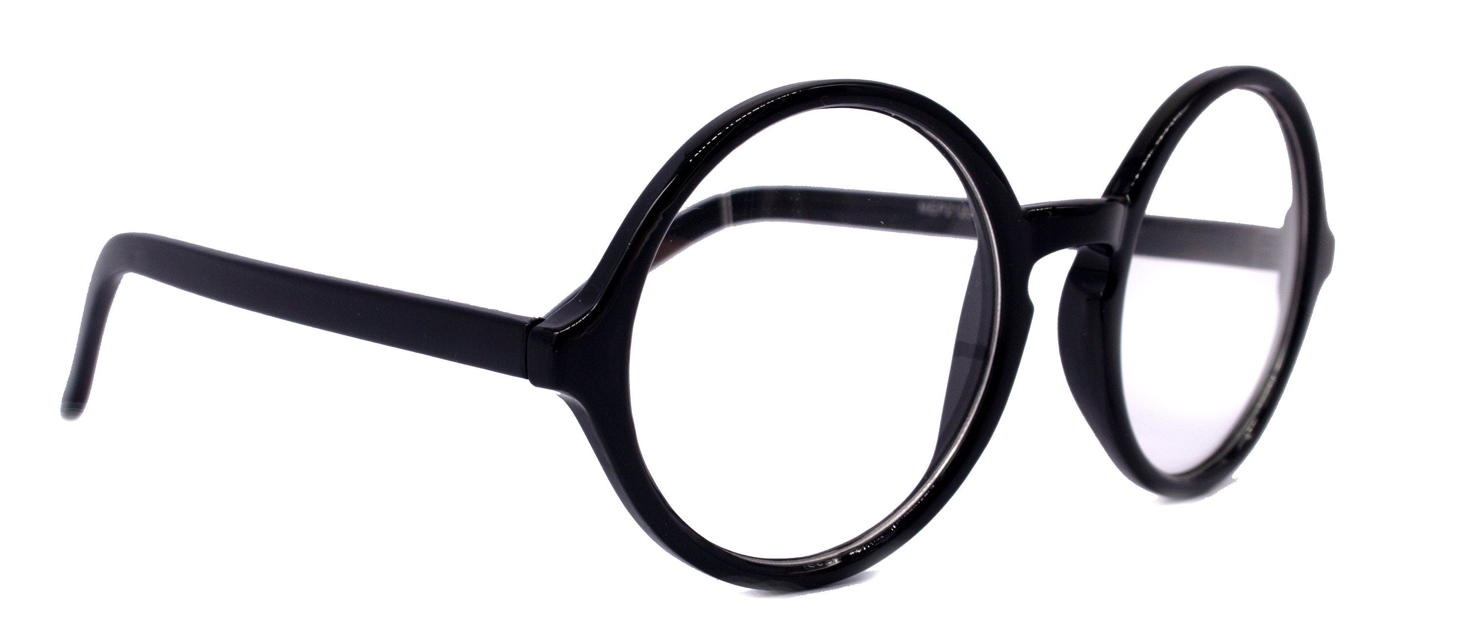 Mabel Premium Round Vintage Eyeglasses – Black