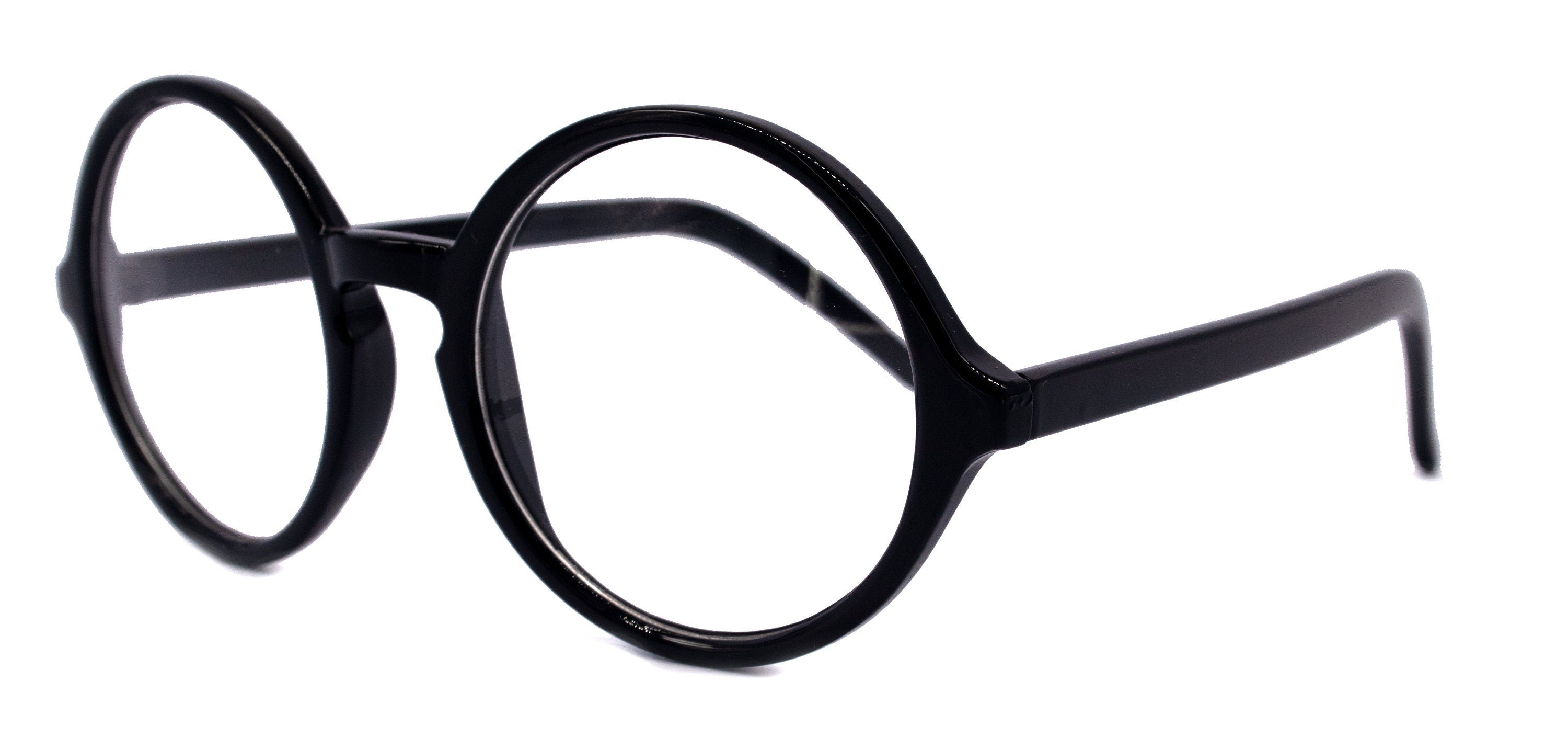 Mabel Premium Round Vintage Eyeglasses – Black
