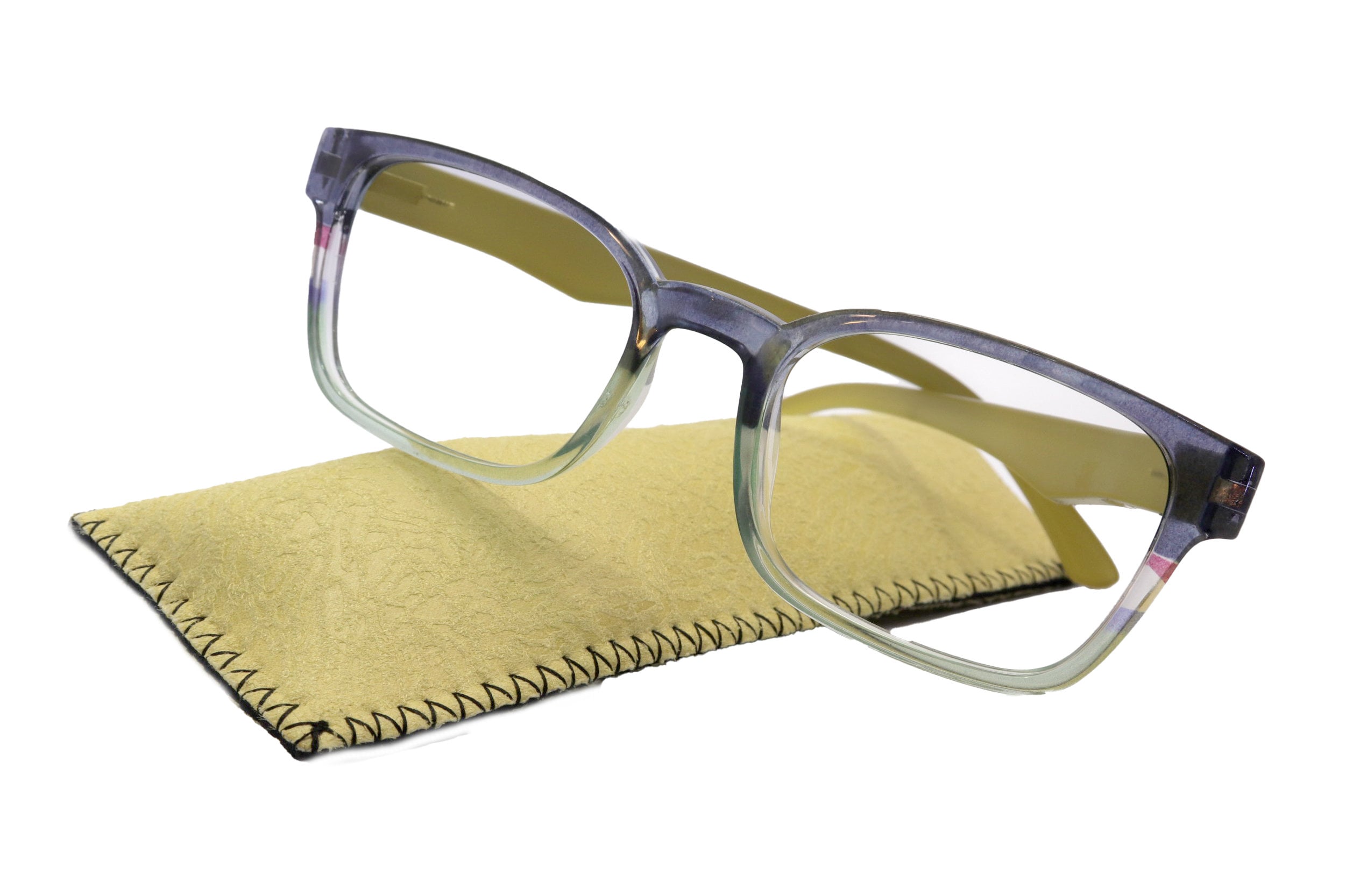 Leo Blue Light Blocking Glasses – Amber Lens Blue/Lime