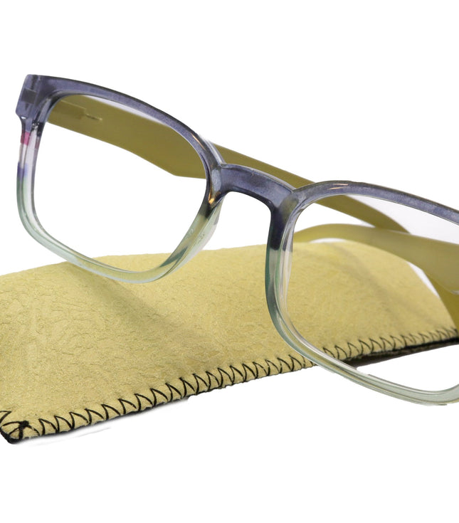 Leo Blue Light Blocking Glasses – Amber Lens Blue/Lime
