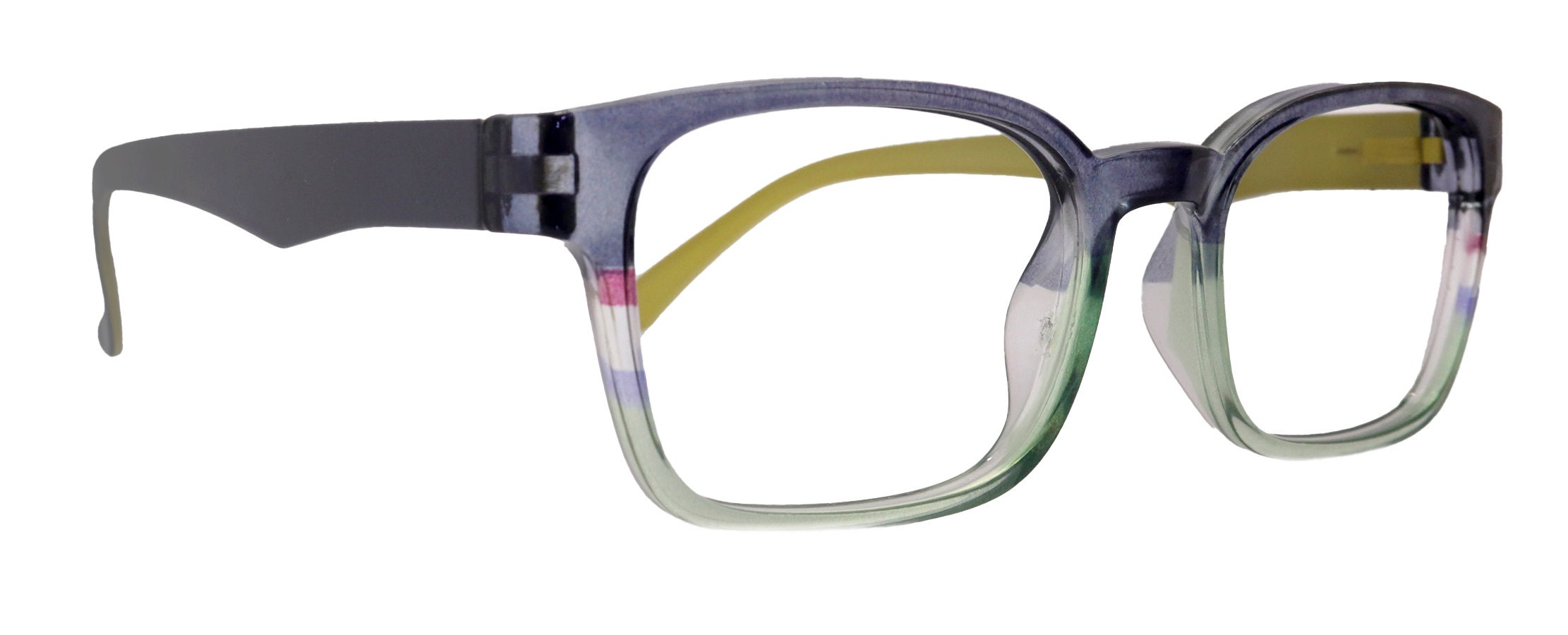 Leo Blue Light Blocking Glasses – Amber Lens Blue/Lime