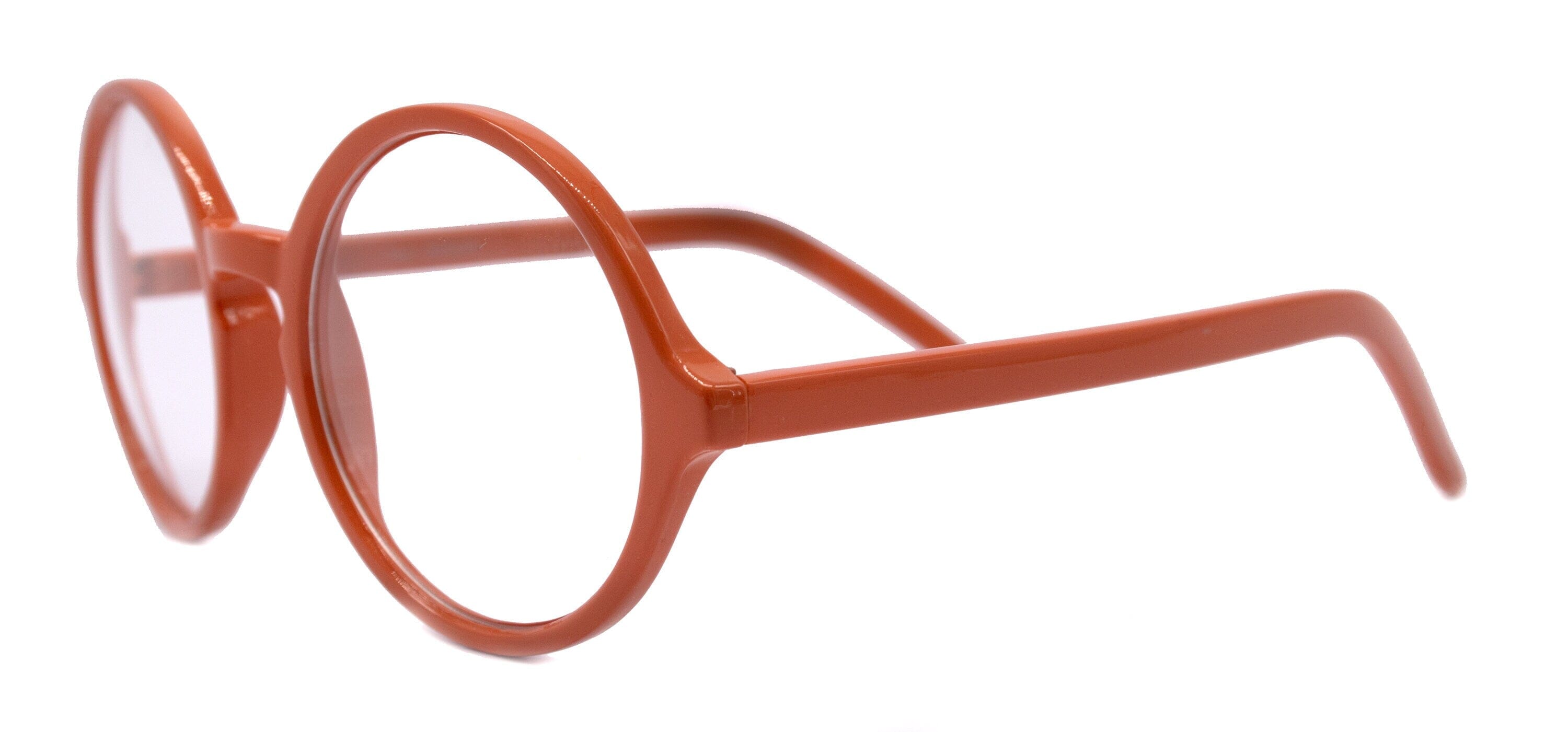 Mabel Premium Round Vintage Eyeglasses – Orange