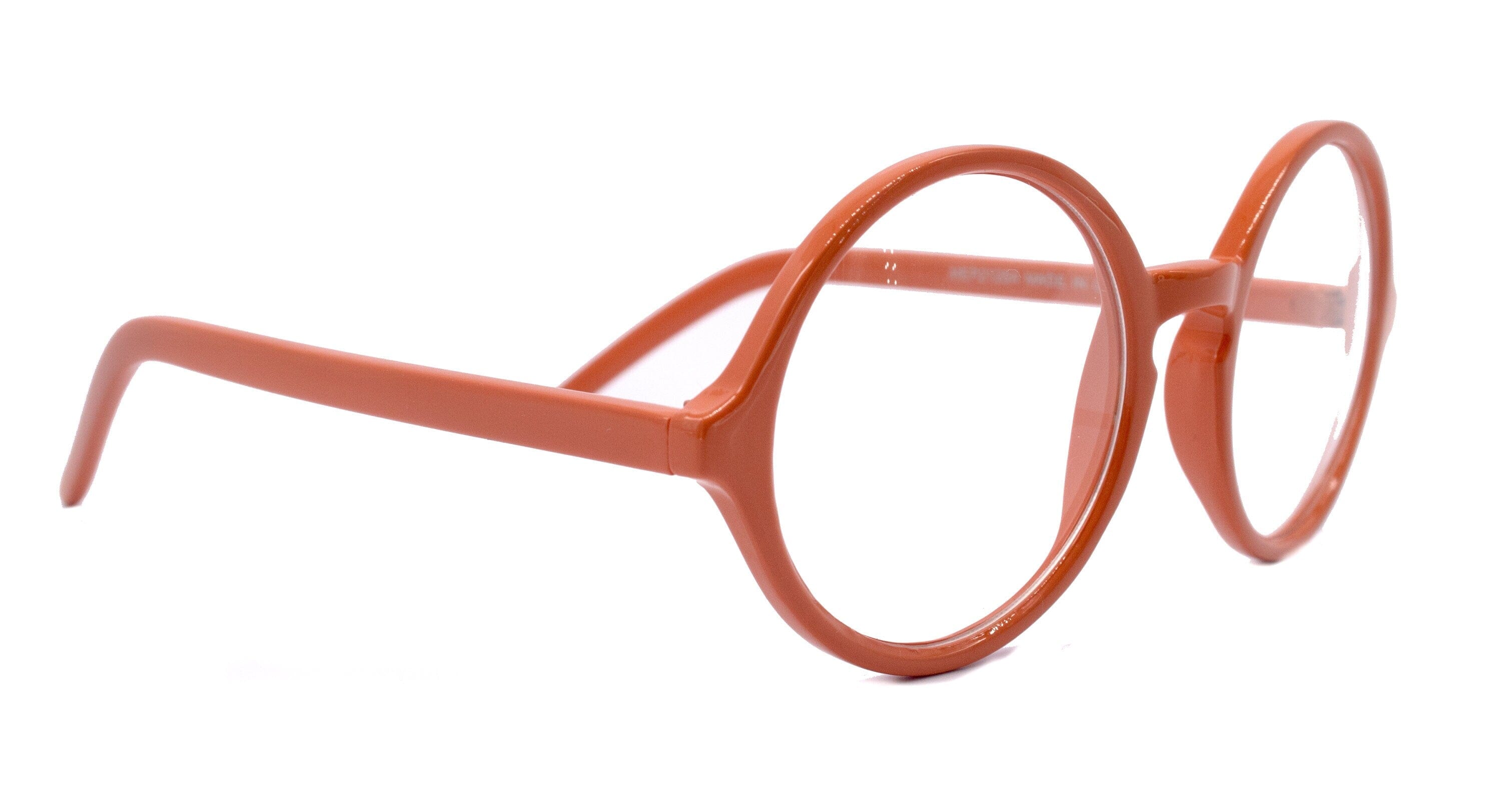 Mabel Premium Round Vintage Eyeglasses – Orange