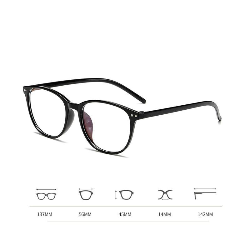 Oval Studded Myopia Computer Glasses