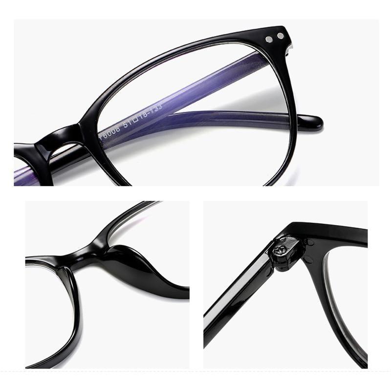 Oval Studded Myopia Computer Glasses
