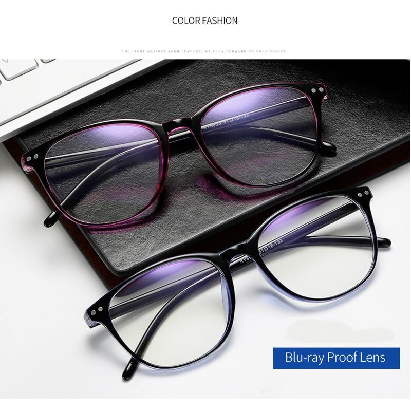 Oval Studded Myopia Computer Glasses